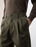 Tapered Fit Twin Pleat Chinos