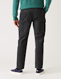 Tapered Fit Corduroy Cargo Trousers