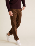 Regular Fit Corduroy Stretch Trousers
