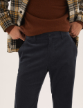 Regular Fit Corduroy Stretch Trousers