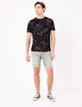 Slim Fit Organic Cotton Stretch Denim Shorts
