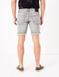 Slim Fit Organic Cotton Stretch Denim Shorts