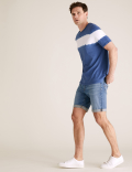 Organic Cotton Stretch Denim Shorts