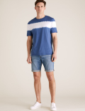 Organic Cotton Stretch Denim Shorts