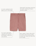 Cotton Mix Plain Regular Fit Chino Shorts