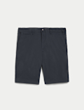 Cotton Mix Plain Regular Fit Chino Shorts