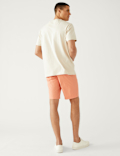 Cotton Mix Plain Regular Fit Chino Shorts