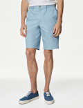 Cotton Mix Plain Regular Fit Chino Shorts