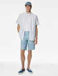 Cotton Mix Plain Regular Fit Chino Shorts