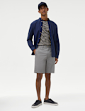 Cotton Mix Plain Regular Fit Chino Shorts