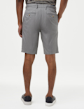 Cotton Mix Plain Regular Fit Chino Shorts