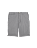 Cotton Mix Plain Regular Fit Chino Shorts