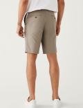 Cotton Mix Plain Regular Fit Chino Shorts