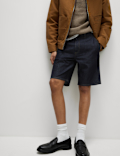 Straight Fit Lightweight Denim Shorts