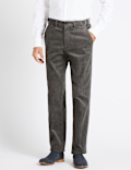 Regular Fit Pure Cotton Corduroy Trousers