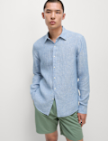 Regular Fit Pure Linen Shirt