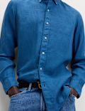 Pure Linen Garment Dye Shirt