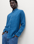 Pure Linen Garment Dye Shirt