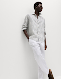 Pure Linen Striped Shirt
