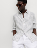Pure Linen Striped Shirt