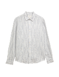 Pure Linen Striped Shirt