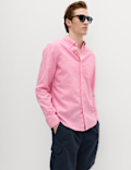 Regular Fit Cotton Linen Blend Shirt