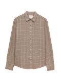 Pure Linen Check Shirt