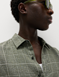 Pure Linen Check Shirt