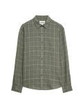 Pure Linen Check Shirt