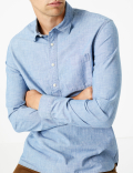 Cotton Chambray Denim Shirt