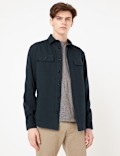 Pure Cotton Twill Overshirt