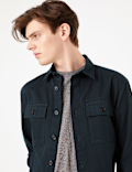 Pure Cotton Twill Overshirt