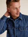 Denim Utility Overshirt