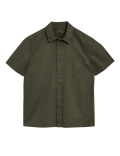 Pure Cotton Twill Utility Overshirt