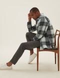 Cotton Rich Double Faced Check Overshirt