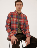 Pure Cotton Flannel Check Shirt