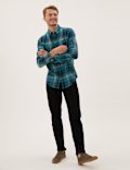 Pure Cotton Flannel Check Shirt
