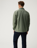 Pure Cotton Utility Overshirt