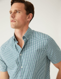 Pure Cotton Gingham Shirt