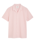 Pure Cotton Seersucker Cuban Collar Shirt