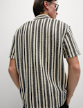 Regular Fit Cotton Rich Striped Shirt