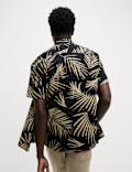 Regular Fit Cotton Blend Short Sleeve Shirt