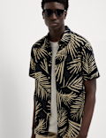 Regular Fit Cotton Blend Short Sleeve Shirt
