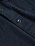 Pure Cotton Utility Overshirt
