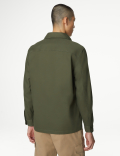 Pure Cotton Utility Overshirt