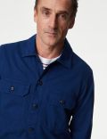 Pure Cotton Utility Overshirt