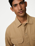 Pure Cotton Utility Overshirt
