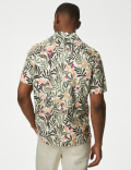 Easy Iron Pure Cotton Cuban Collar Shirt