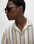 Pure Cotton Striped Short Sleeve Shirt