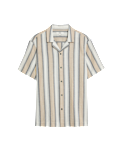 Pure Cotton Striped Short Sleeve Shirt